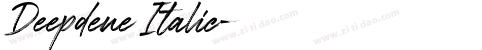 Deepdene Italic字体转换